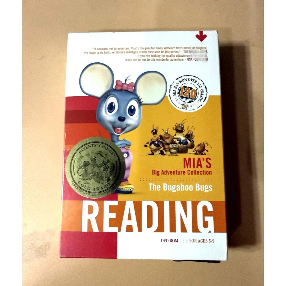 Mia's Reading Adventure The Bugaboo Bugs DVD-ROM‎ Win/Mac New Sealed